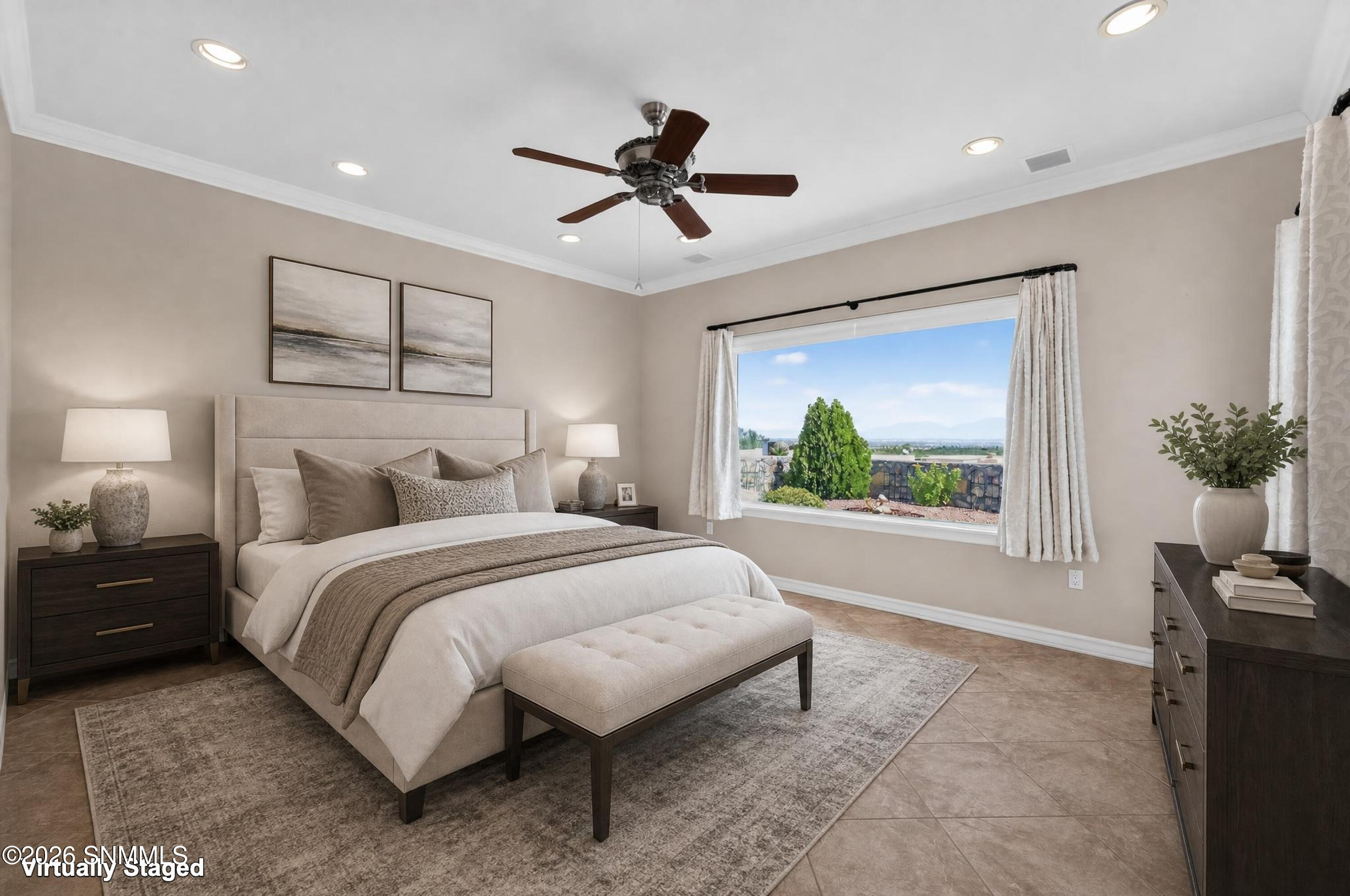 Primary Bedroom Virtually Staged