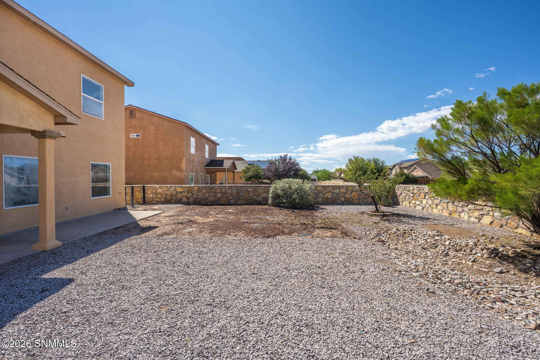Large pool sized back yard