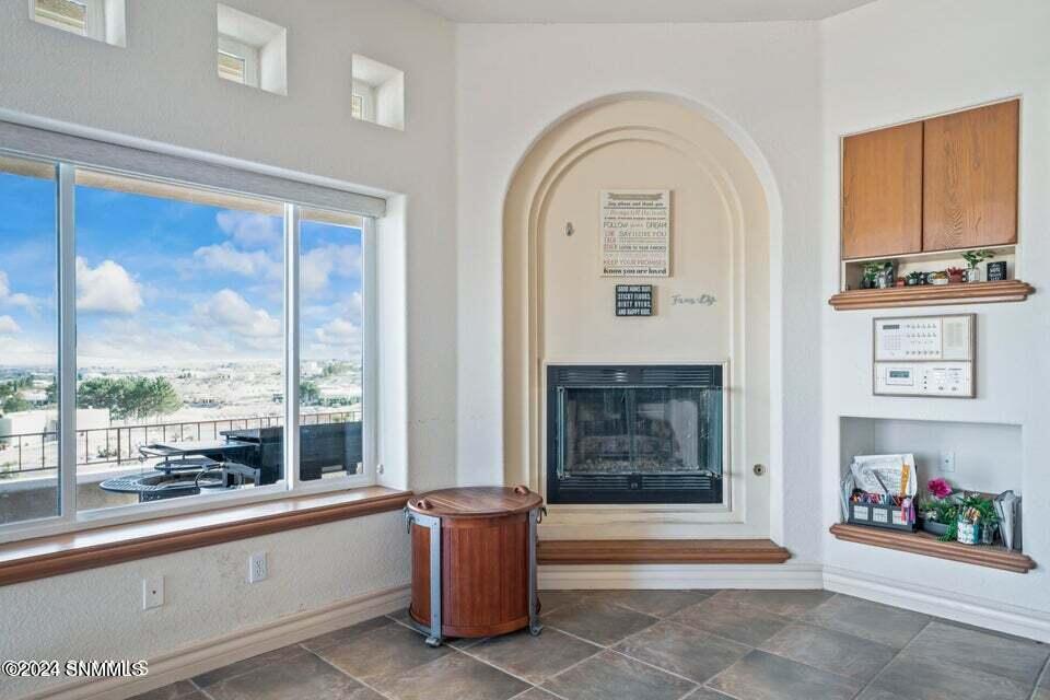 dining room fireplace