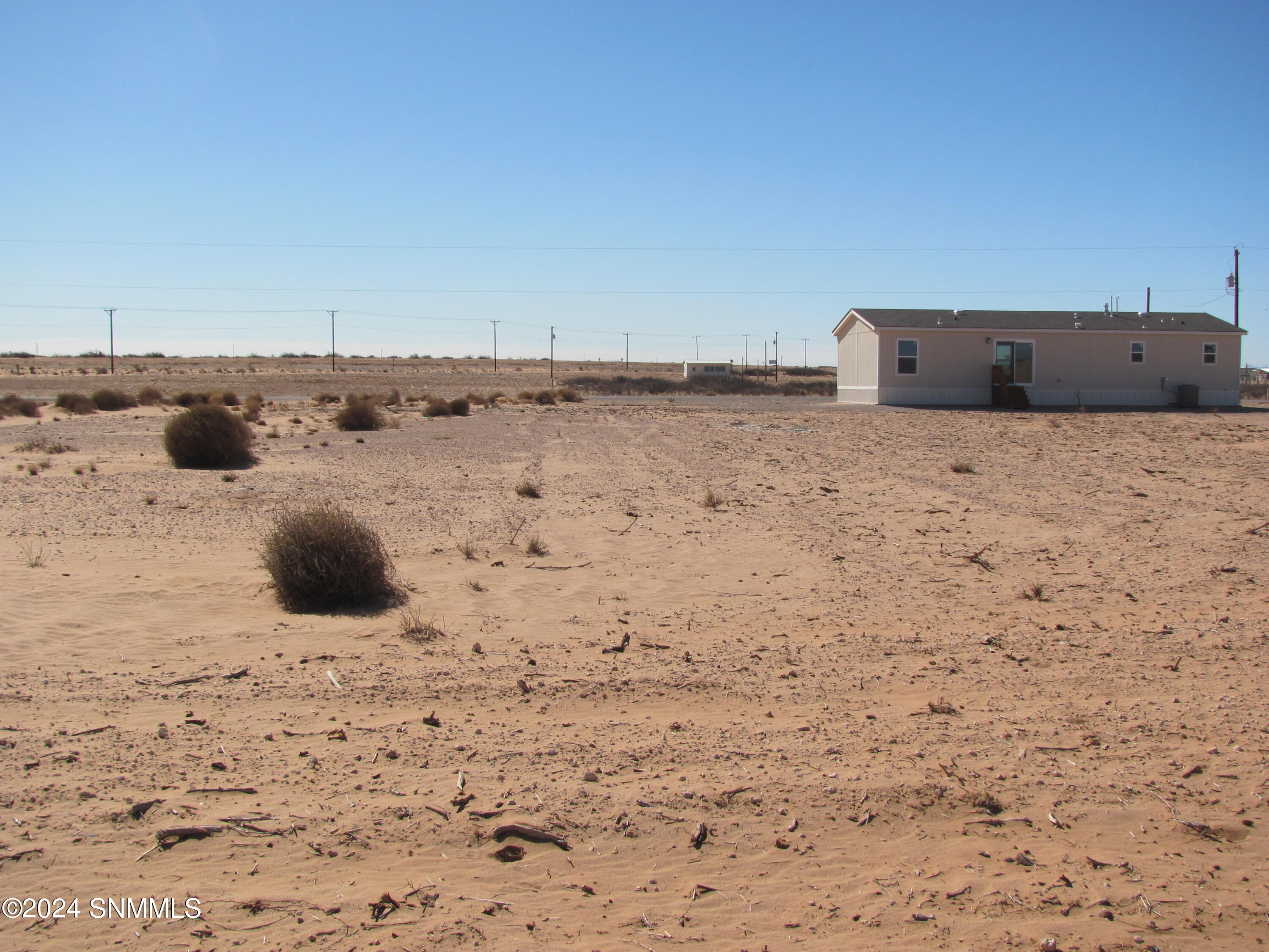 Looking South from North property line