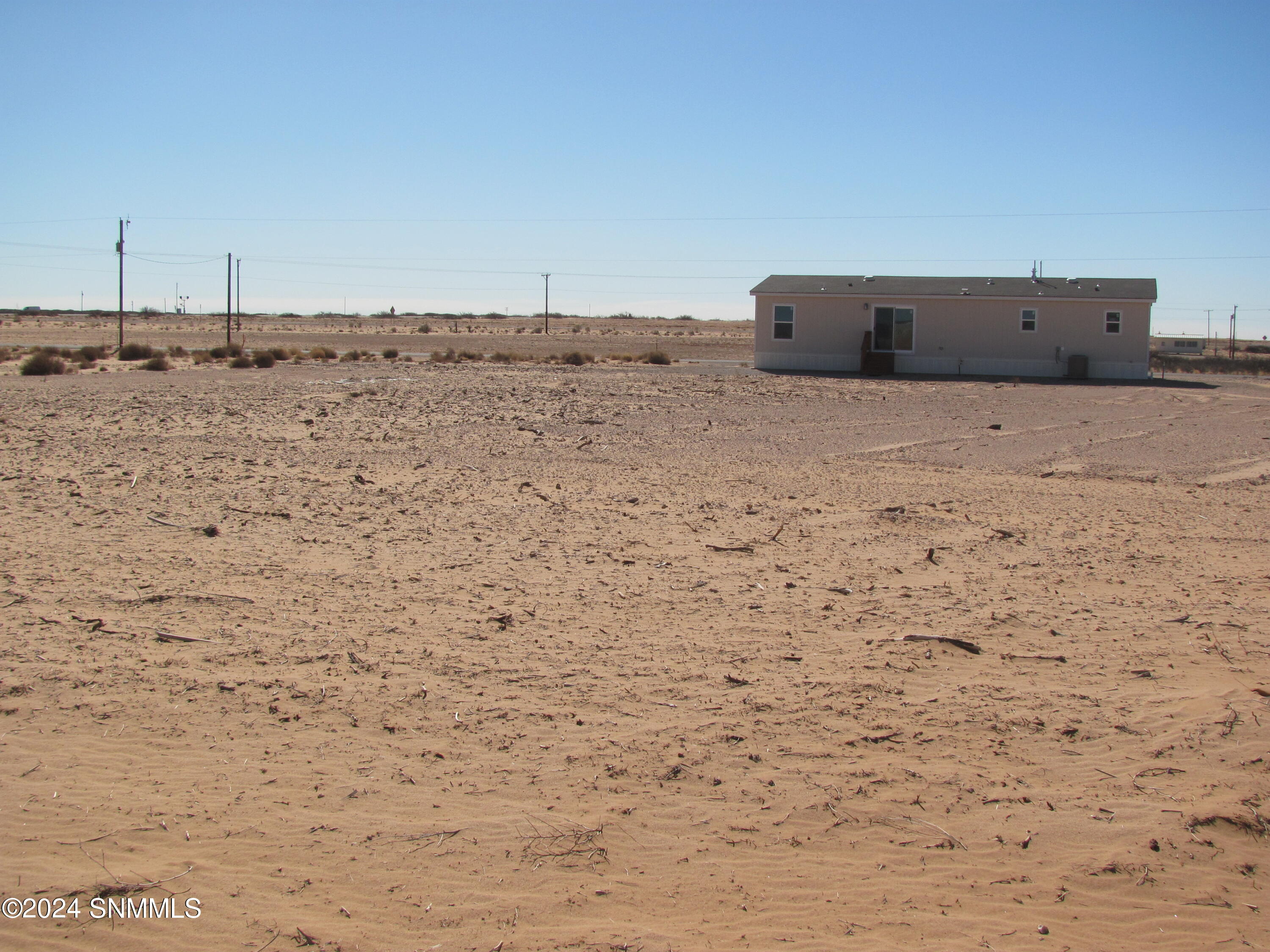 Looking South from North property line