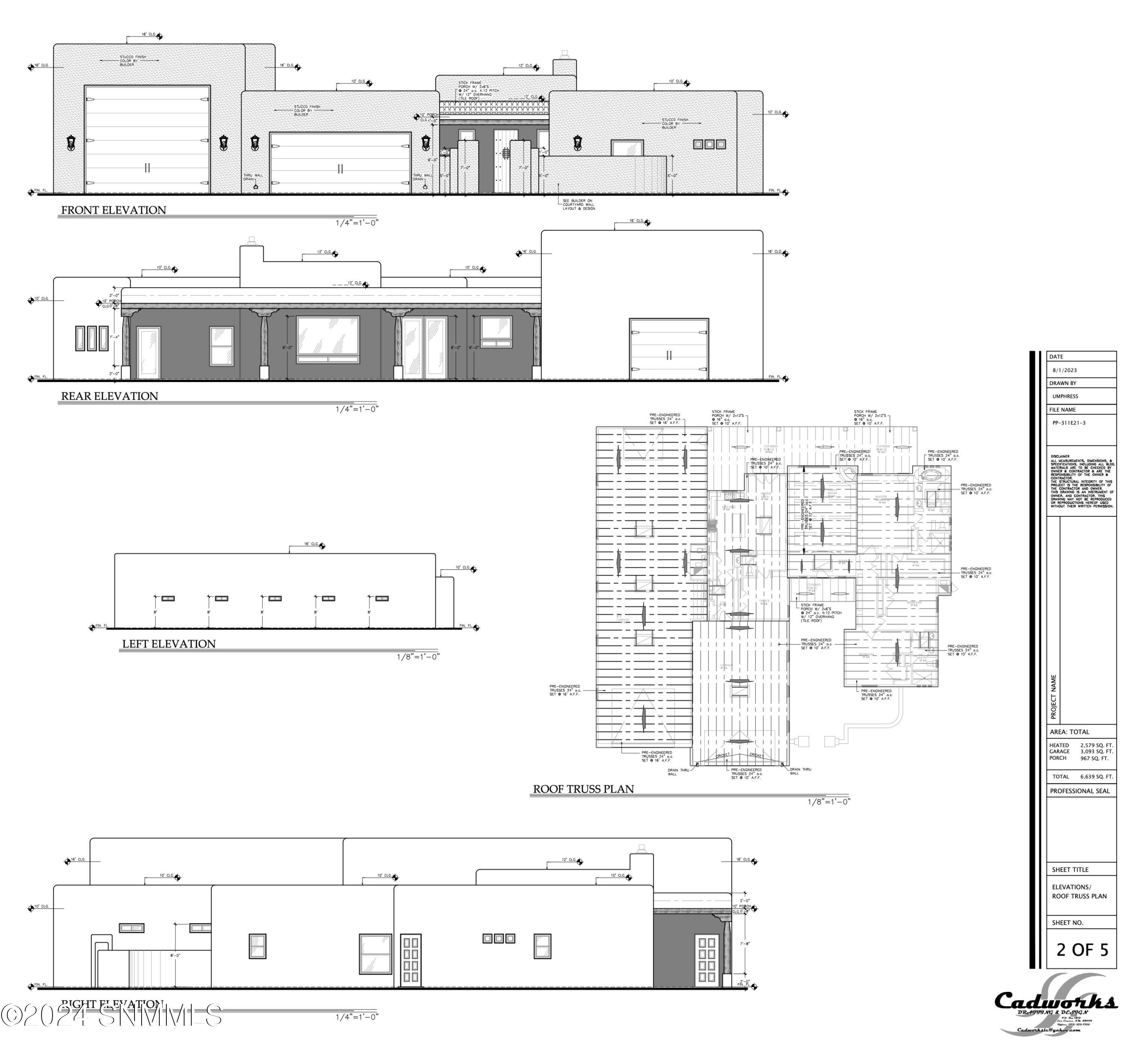 Previous plans with Garages